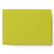 A7 Green & Brown Monogram Wedding Envelopes