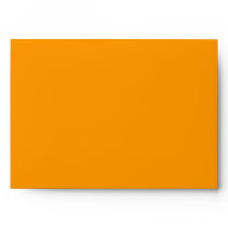 A7 Orange & Blue Monogram Wedding Envelopes