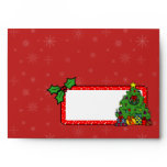 A7 Red Christmas Tree Holiday Envelopes