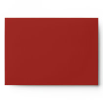 A7 Red & Cream Monogram Wedding Envelopes