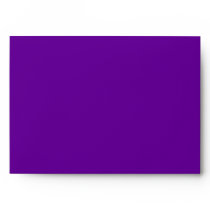 A7 Royal Purple Damask Flap Monogram Envelopes