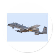A-10 Country Round Sticker