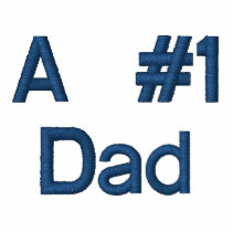 A #1Dad-Embroidered T-Shirt embroidered shirts