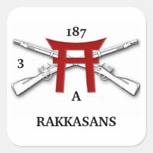 A 3/187th Infantry RAKKASANS Sticker