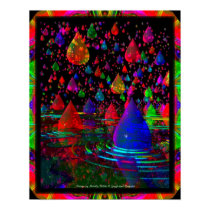 A 3D Raindrop Fantasy posters by DragonCat A 3D Raindrop Fantasy posters