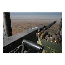 A 50 caliber machine gun