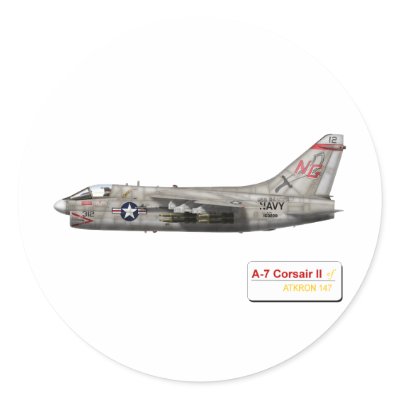 A-7 Corsair II VA-147 Argonauts Stickers from Zazzle. A-7 Corsair II VA-147 Argonauts Stickers from Zazzle.