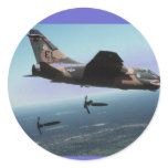 A-7 Dropping Supllies Round Sticker