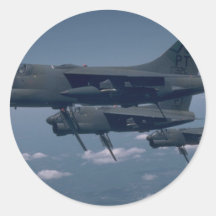 A-7D Corsair II Round Sticker