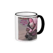 A-a-a-ah, it's a dog's life, on a mousepad mug