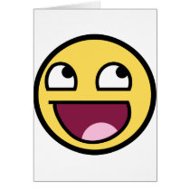 A AWESOME SMILEY FACE PRODUCT CARDS