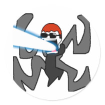 A AWESOME SMILEY FACE PRODUCT STICKER
