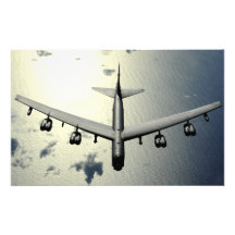 A B-52 Stratofortress in flight Photo Art