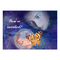 A baby and mother's joy shower invitation invitations