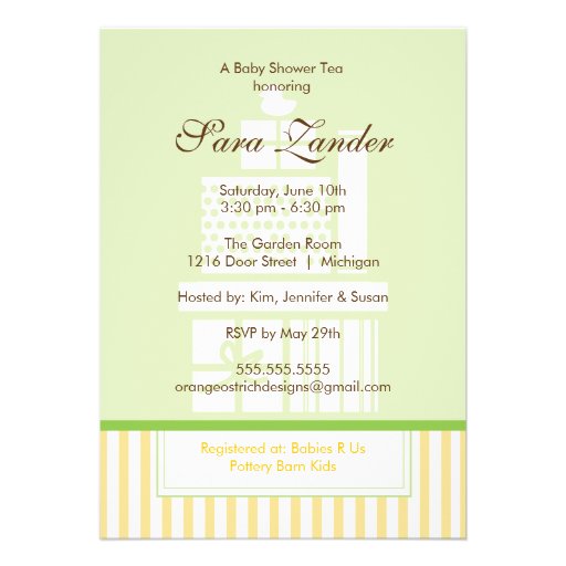 A Baby Shower Tea Party  |  Gender Neutral Announcements