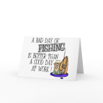 A bad Day Of Fishing... Greeting Card