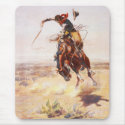 A Bad Hoss by Charles Marion Russell in 1904 mousepads