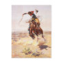 A Bad Hoss by Charles Marion Russell in 1904 Postcard