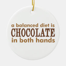 A Balanced Diet is... Christmas Tree Ornaments