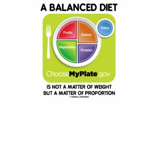 A Balanced Diet Is Not Matter Of Weight (MyPlate) shirt