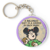 A Balanced Diet Key Chains