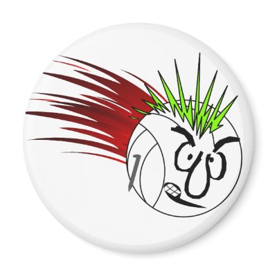 A Ball Named Spike Refrigerator Magnets by courtjester