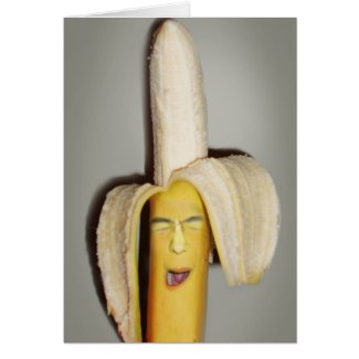 A Banana Splitting Headache card
