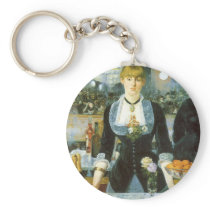 A Bar at the Folies-Bergere by Edouard Manet Keychain