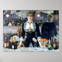 A Bar At The Folies Bergere Posters