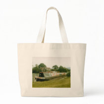 A BARGE ON THE RIVER THAMES AT HENLEY TOTE BAG