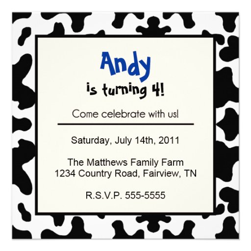 A Barnyard Birthday - Farm-themed Invitation