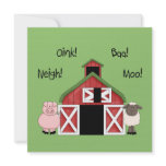 A Barnyard Birthday - Square Invitation