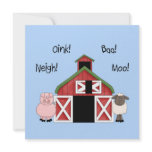 A Barnyard Birthday - Square Invitation