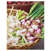 A basket of GARLIC - Naples, Italy Letterhead