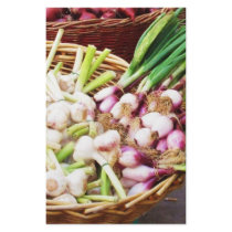 A basket of GARLIC - Naples, Italy stationery