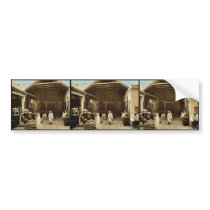 A bazaar, Tunis, Tunisia vintage Photochrom Bumper Sticker