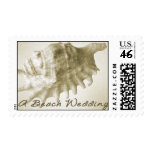 A Beach Wedding Postage Stamps - Gold (Large)
