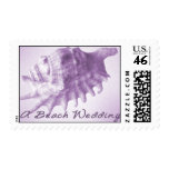 A Beach Wedding Postage Stamps - Purple (Medium)