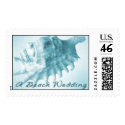 A Beach Wedding Postage Stamps - Teal (Large)