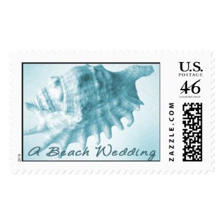 A Beach Wedding Postage Stamp
