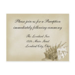 A Beach Wedding Reception Postcard