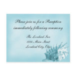 A Beach Wedding Reception Postcard (Blue)