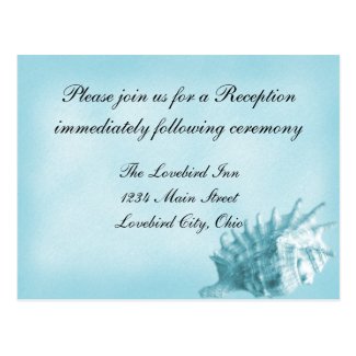 Wedding Reception Postcard