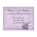 A Beach Wedding Reception Postcard (Purple) by BeachWeddings A Beach Wedding Reception Postcard (Purple)
