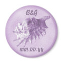 A Beach Wedding Seashell Magnet (Purple) by BeachWeddings A Beach Wedding Seashell Magnet (Purple)