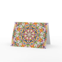 A Bead Mandala Greeting Card