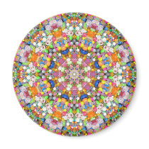 A Bead Mandala Refrigerator Magnets