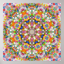 A Bead Mandala Poster
