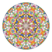 A Bead Mandala Round Sticker