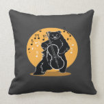A bear and Cello Throw Pillows
